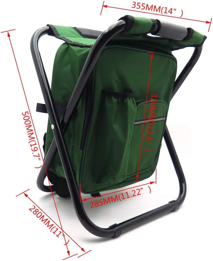 HTTMT - Portable Folding Camping Fishing Chair Stool Travel Backpack Beach Bag Sale [Item Number: ET-Seat001]