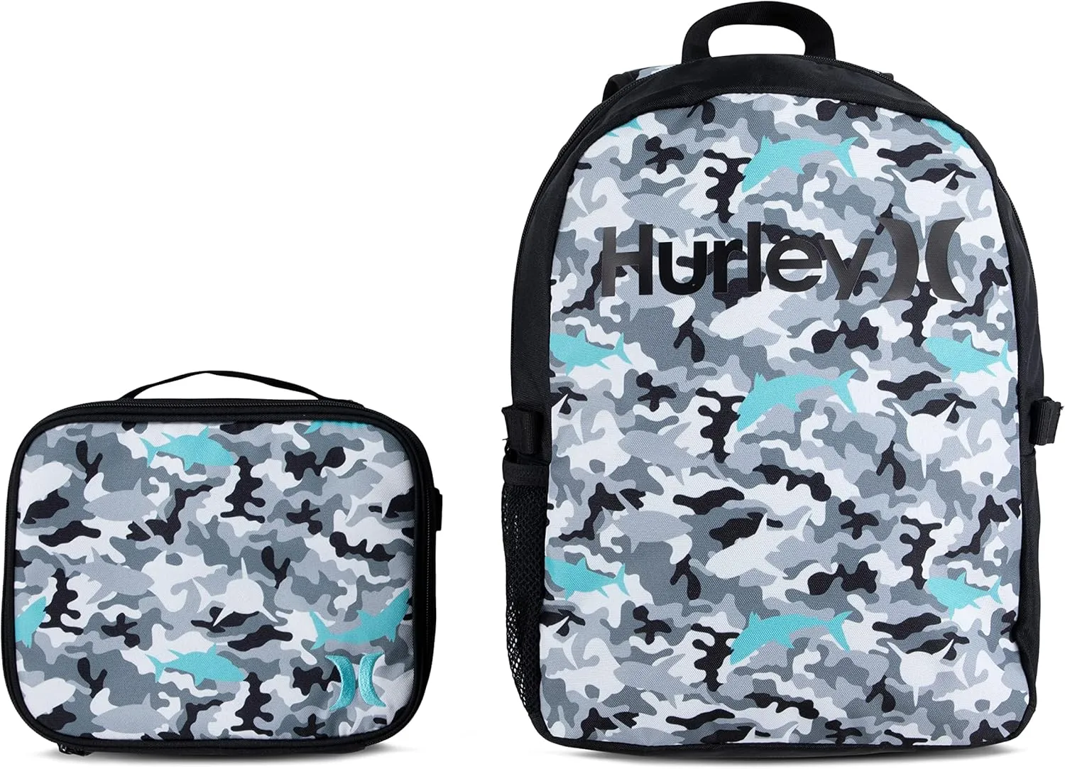 Hurley Men's Backpack and Lunch Set, Cool Grey, OS