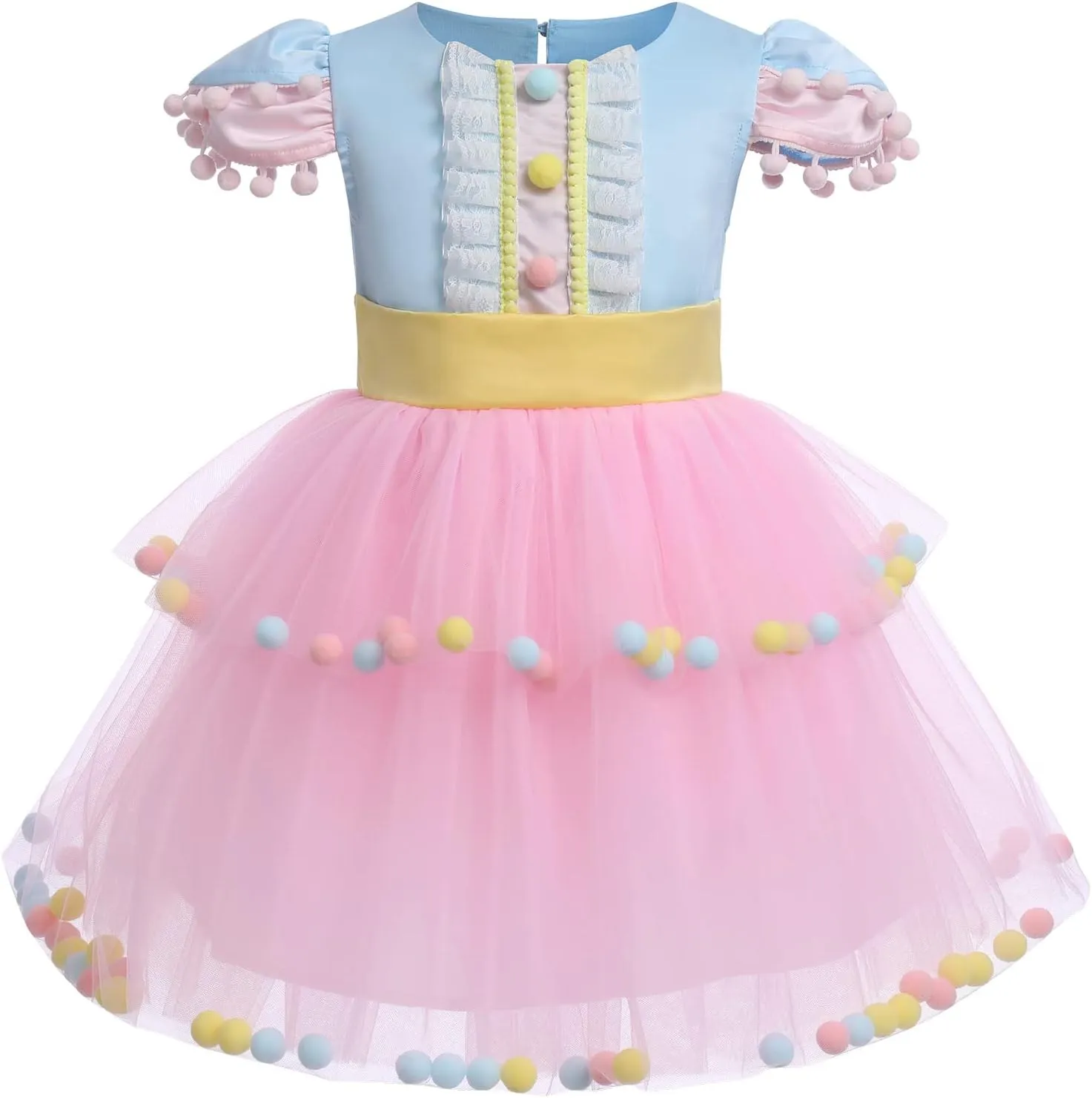 IBTOM CASTLE Toddler Carnival Circus Birthday Cake Smash Party Outfit for Baby Girl Princess Tutu Dress Photo Prop Costume