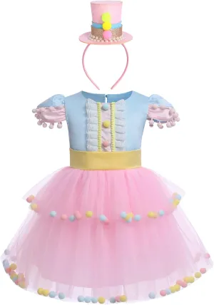 IBTOM CASTLE Toddler Carnival Circus Birthday Cake Smash Party Outfit for Baby Girl Princess Tutu Dress Photo Prop Costume