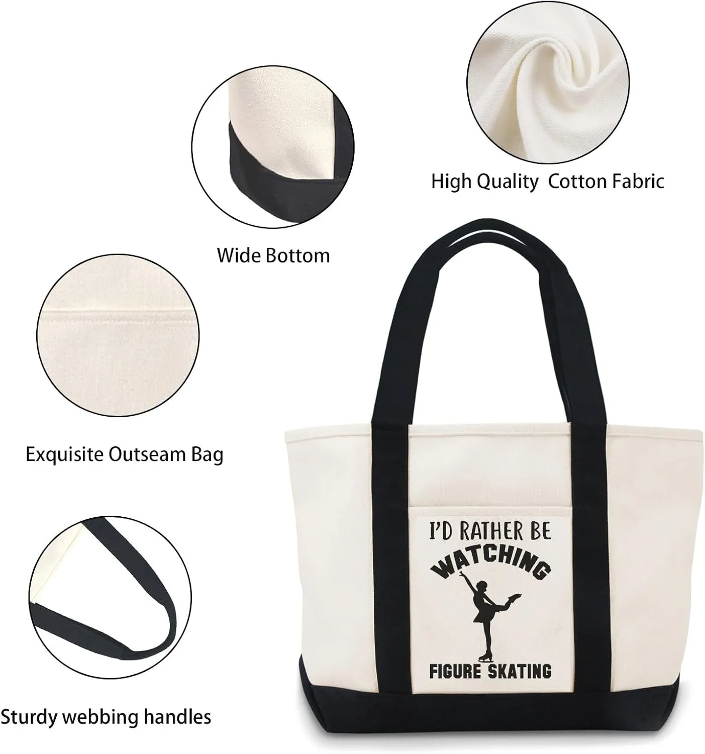 I'd Rather Be Canvas Tote Bag Canvas Bag Suitable For Advertising,Promotion, Gift, Activity