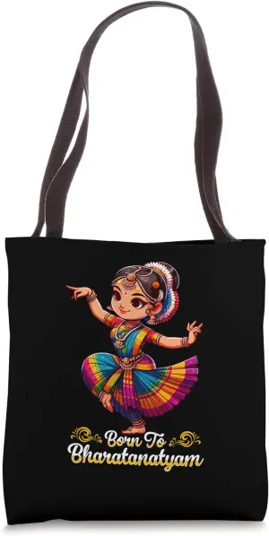 Indian Dance Indian Folk Dance Bharatanatyam Dance Design Tote Bag