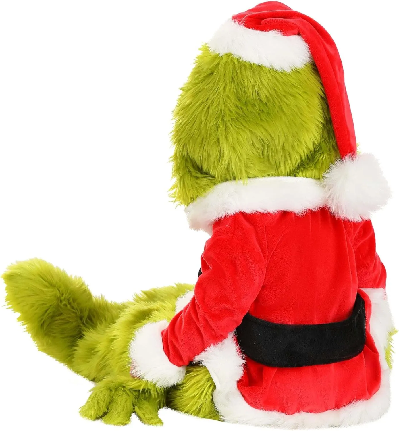 Infant Dr. Seuss Grinch Santa Claus Halloween Costume - Baby Grinch Hooded Jumpsuit, Attached Mitts & Shoe Covers