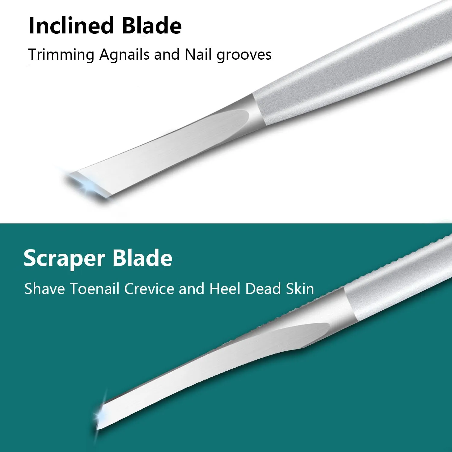 Ingrown Toenail Removal Kit, Pedicure Tools Kit Professional Knife Set Stainless Steel Ingrown Toenail Tool Foot Care Tools Nail Cuticle Remover (6 Pcs Set)