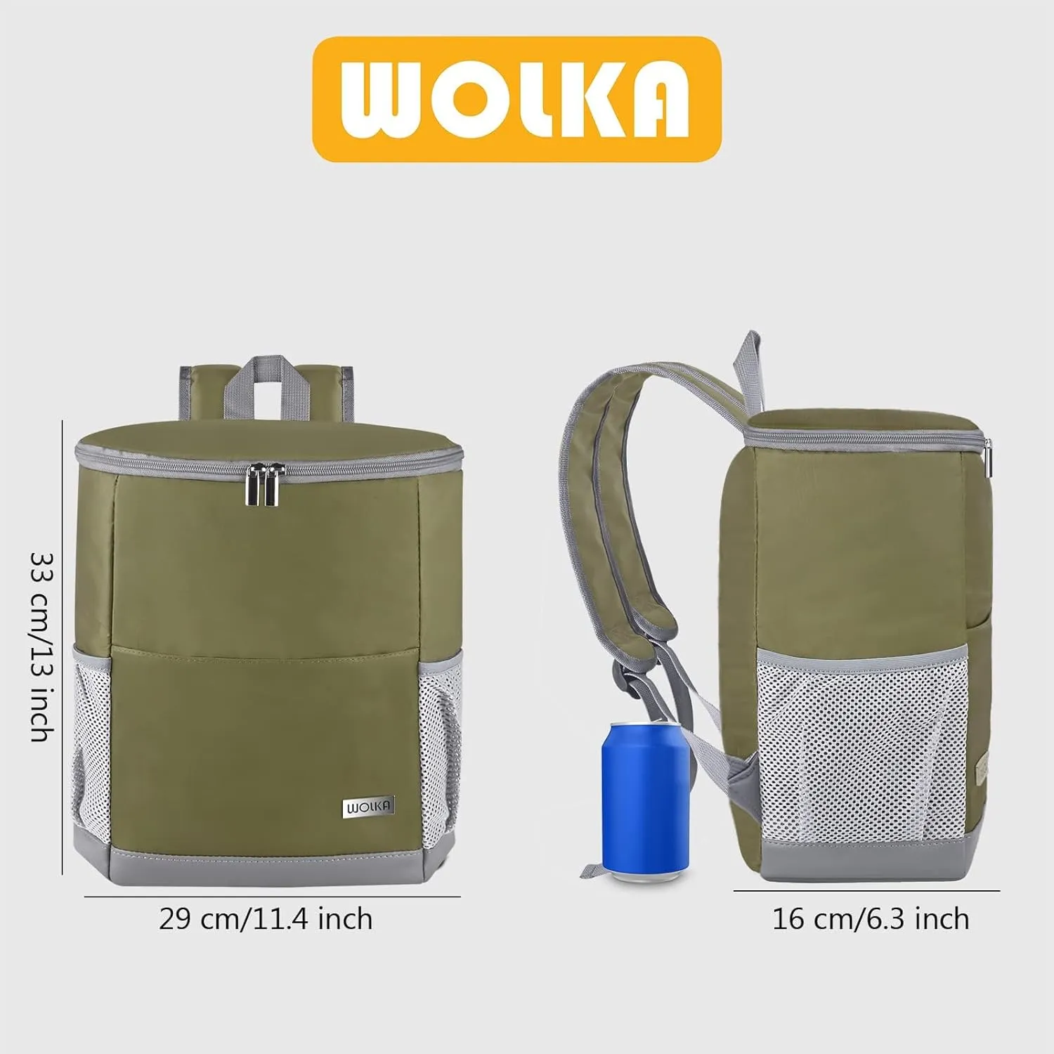 Insulated Cooler Backpack Outdoor - Leak Proof Backpack Cooler 30 Cans, Waterproof Lightweight Cooler Bag for 12h Hot/Cold Retention - Soft Cooler for Travel, Camping, Beach, Lunch
