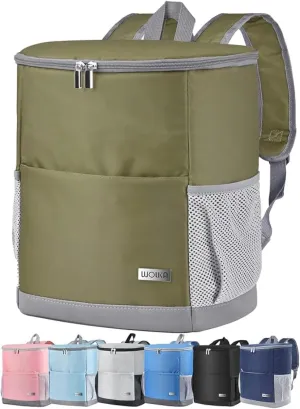Insulated Cooler Backpack Outdoor - Leak Proof Backpack Cooler 30 Cans, Waterproof Lightweight Cooler Bag for 12h Hot/Cold Retention - Soft Cooler for Travel, Camping, Beach, Lunch