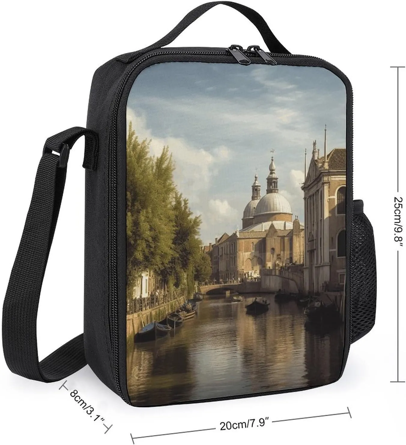 Insulated Lunch Bag Lunch Box for Woman Man Canal And Church Lunchbox Lunch Tote Bag for Work