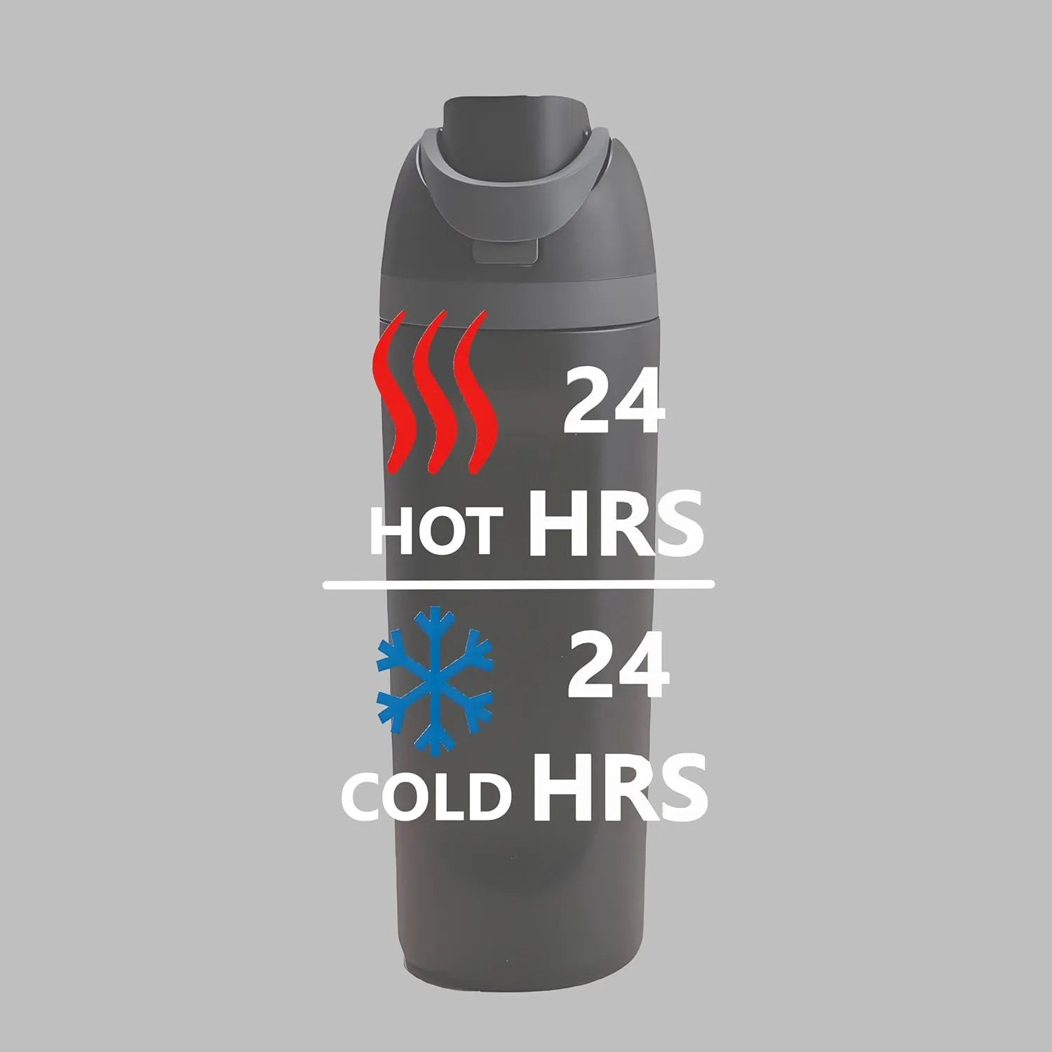 Insulated stainless steel kettle with straw, ideal for sports and travel, BPA-free (black), Same capacity