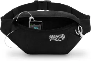 Insulin Cooler Travel Case | EpiPen Carry case | Insulin Travel Case TSA-Approved | Self-Recharge, No Electricity or Refrigeration | BreezyPacks | Keep medicine at room temp. | Breezy Belt (Black)