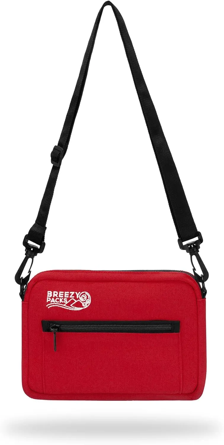 Insulin Cooler Travel Case | EpiPen Carry case | Insulin Travel Case TSA-Approved | Self-Recharge, No Electricity or Refrigeration Keep medicine at room temp. | Breezy Mega (Red)