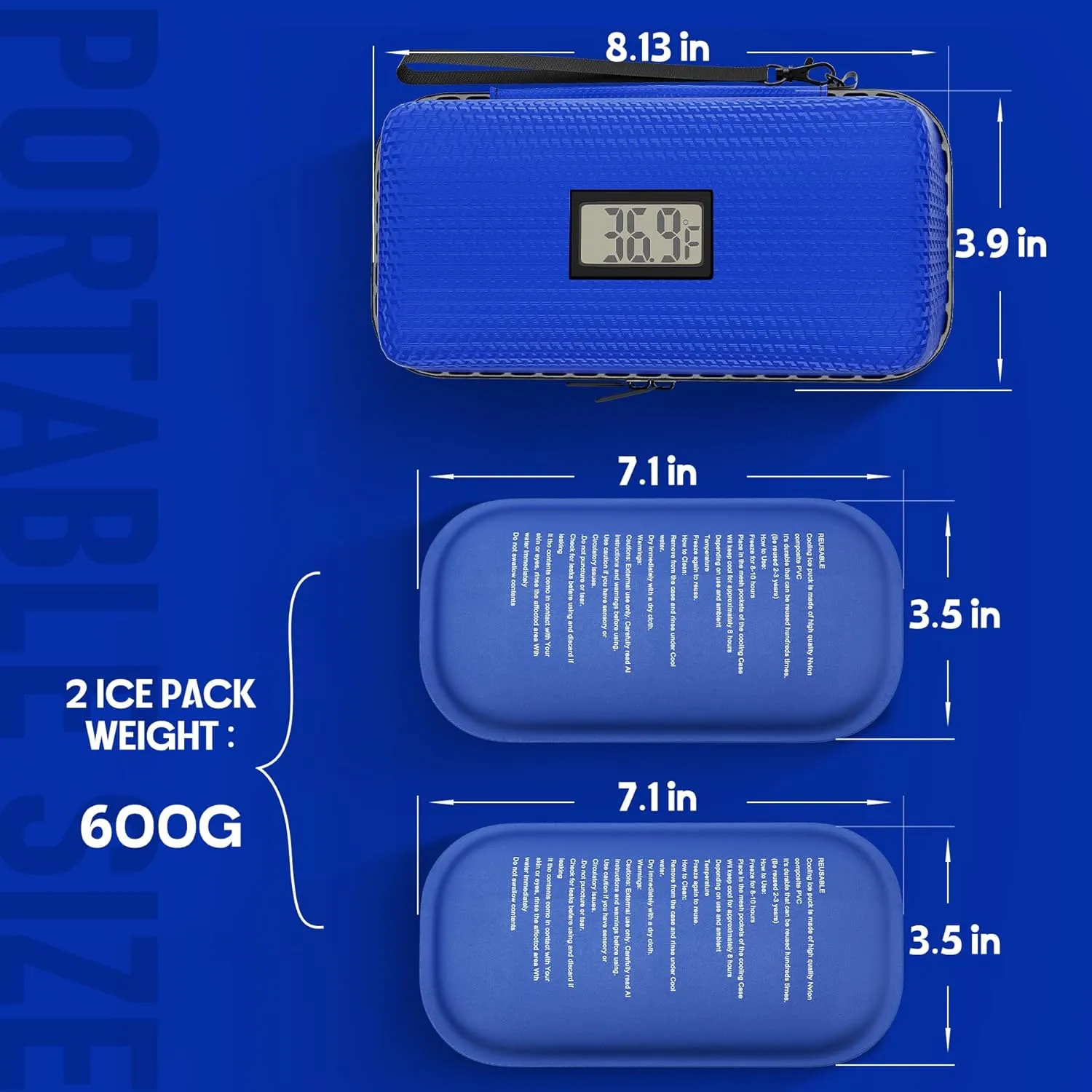 Insulin Cooler Travel Case TSA Approved, Refrigerated Medicine Cooling Bag with Ice Pack for Diabetes Care Supplies