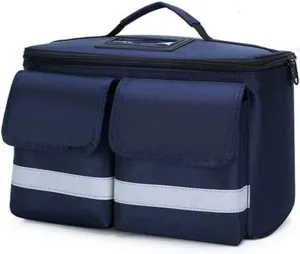 IOCCIOBB Large Haversack Bag First Aid Kit, First Aid Bag, Medical First Aid Bag, Survival Kits - Safety Essentials for Travel Car Home Camping Work Hiking Holiday(Blue)