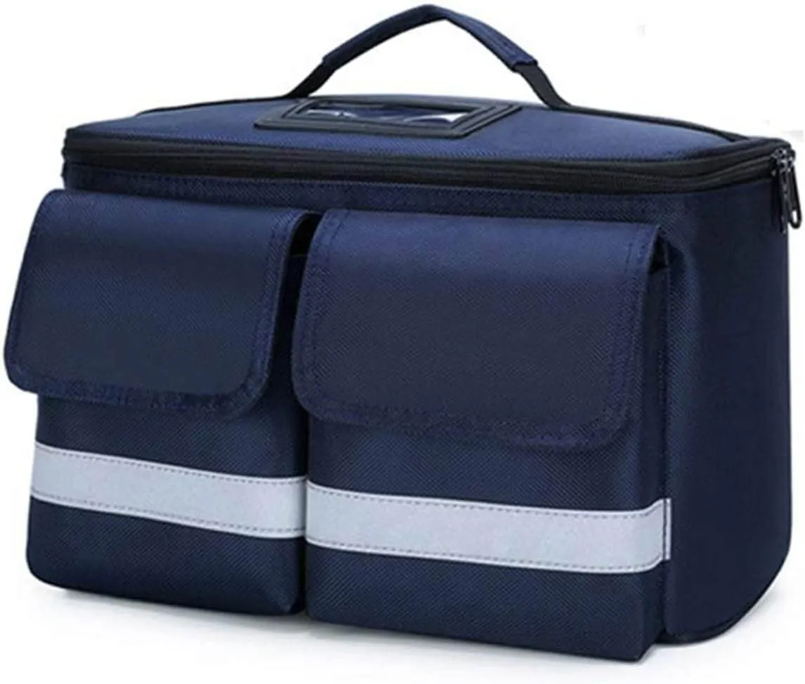 IOCCIOBB Large Haversack Bag First Aid Kit, First Aid Bag, Medical First Aid Bag, Survival Kits - Safety Essentials for Travel Car Home Camping Work Hiking Holiday(Blue)
