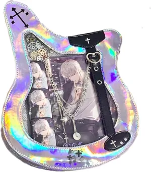 ITA Bass Crossbody Guitar Bag - Kawaii PU Leather with Cute Clear Window