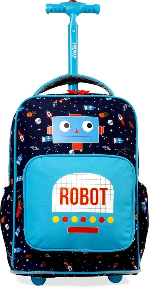 J World New York Kids' Sparkle Rolling Backpack