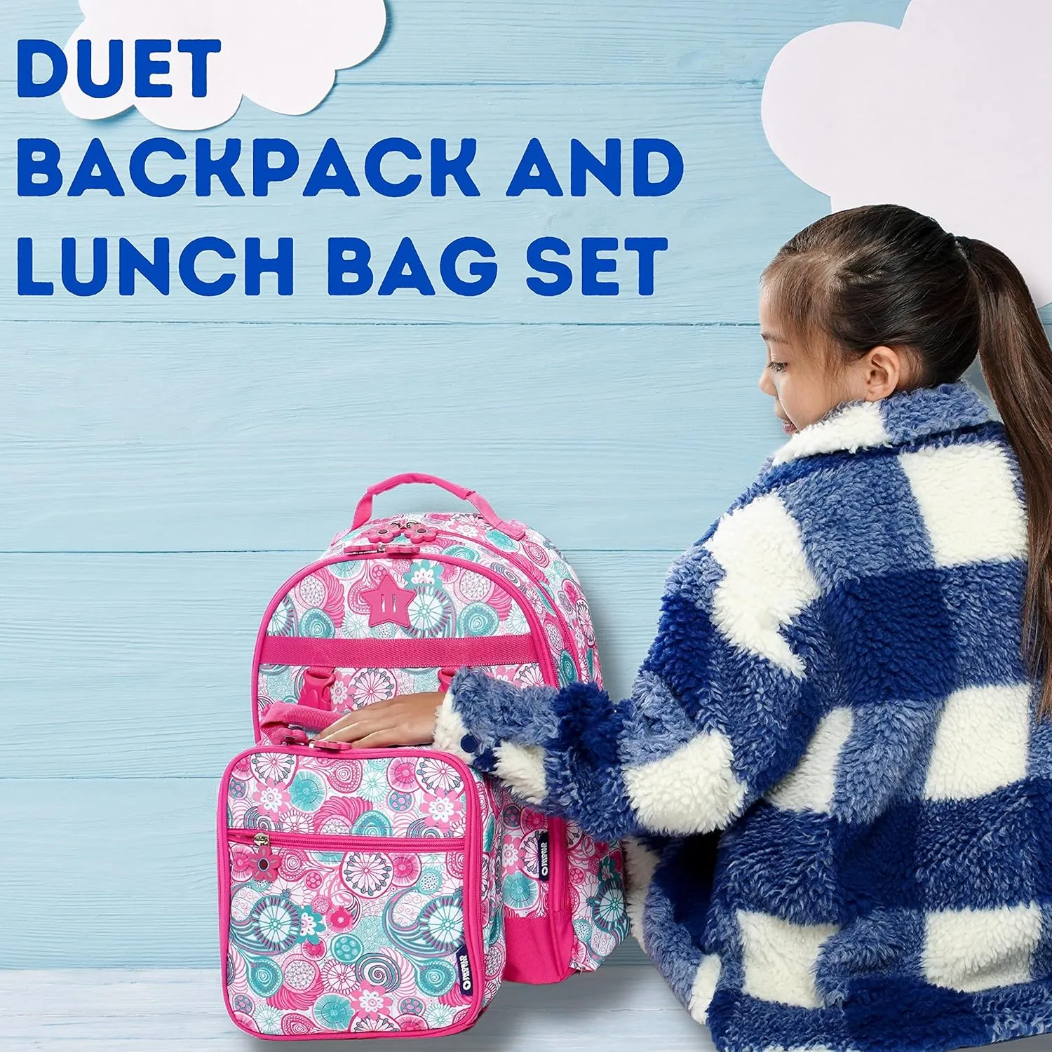 J World New York Unisex Kid's Backpack with Lunch Bag Set, Game, One Size