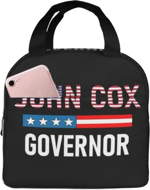 John Cox Governor Reusable Portable Foil Thickened Insulated Bento Bag For Both Men And Women
