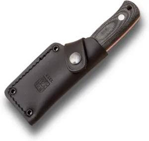 Joker "Erizo TS1 CM81 Sports Survival Knife, Canvas Micarta Handle, 2.95-inch Blade, Leather Sheath Included, Comes with 550 Paracord, Fishing, Hunting, Camping, and Hiking Tool.