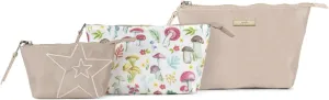 JuJuBe Eco All Set Pouches for Organization, Pretty Travel Toiletry Bag Set for Women, Stylish Party Clutch, Handbag, Makeup Pouch or Toiletry Bags, Diaper Bag Organization Pouches, Snow Leopard