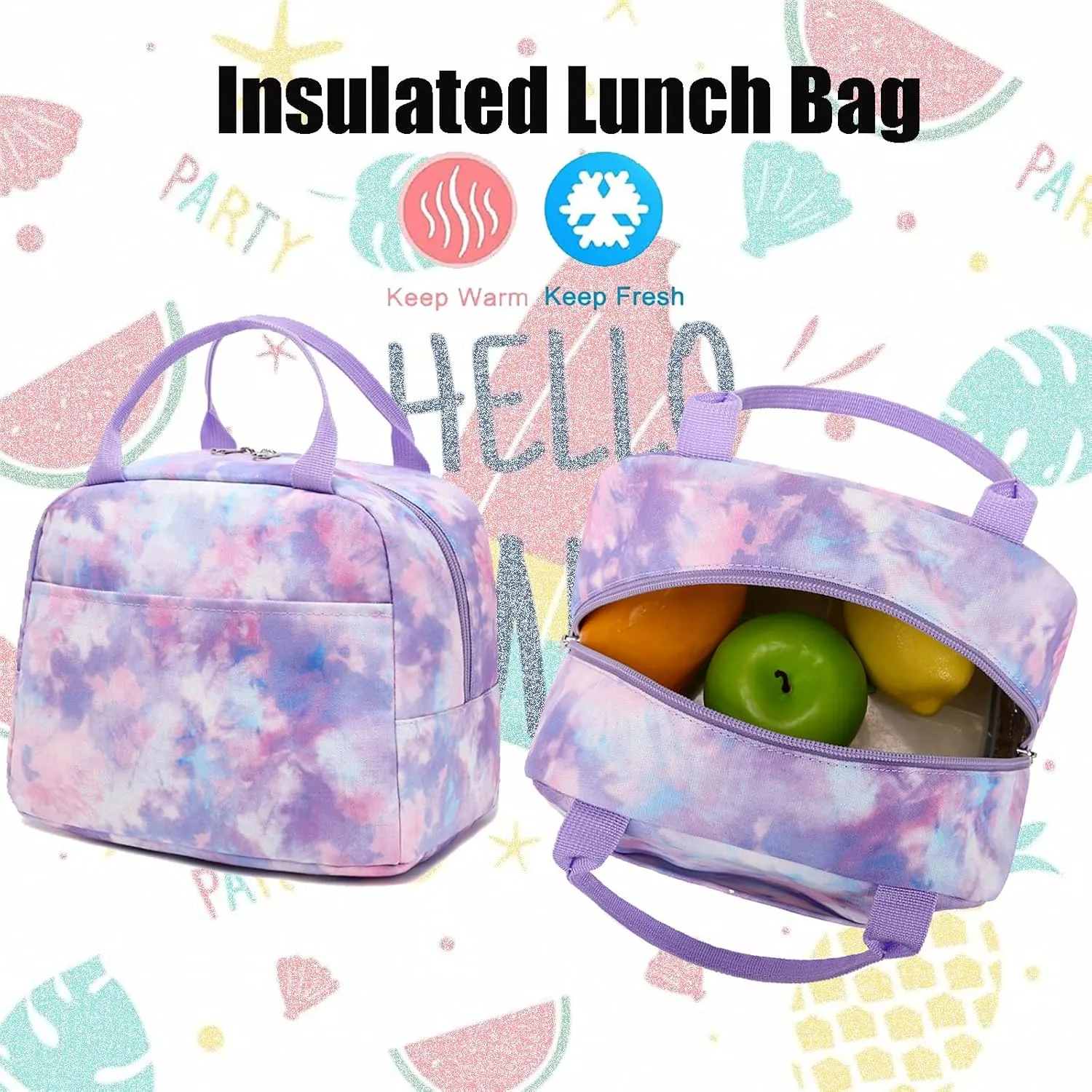 Jumpopack Backpack for Girls School Bag With Lunch Box - Kids Bookbag for Teen Girls