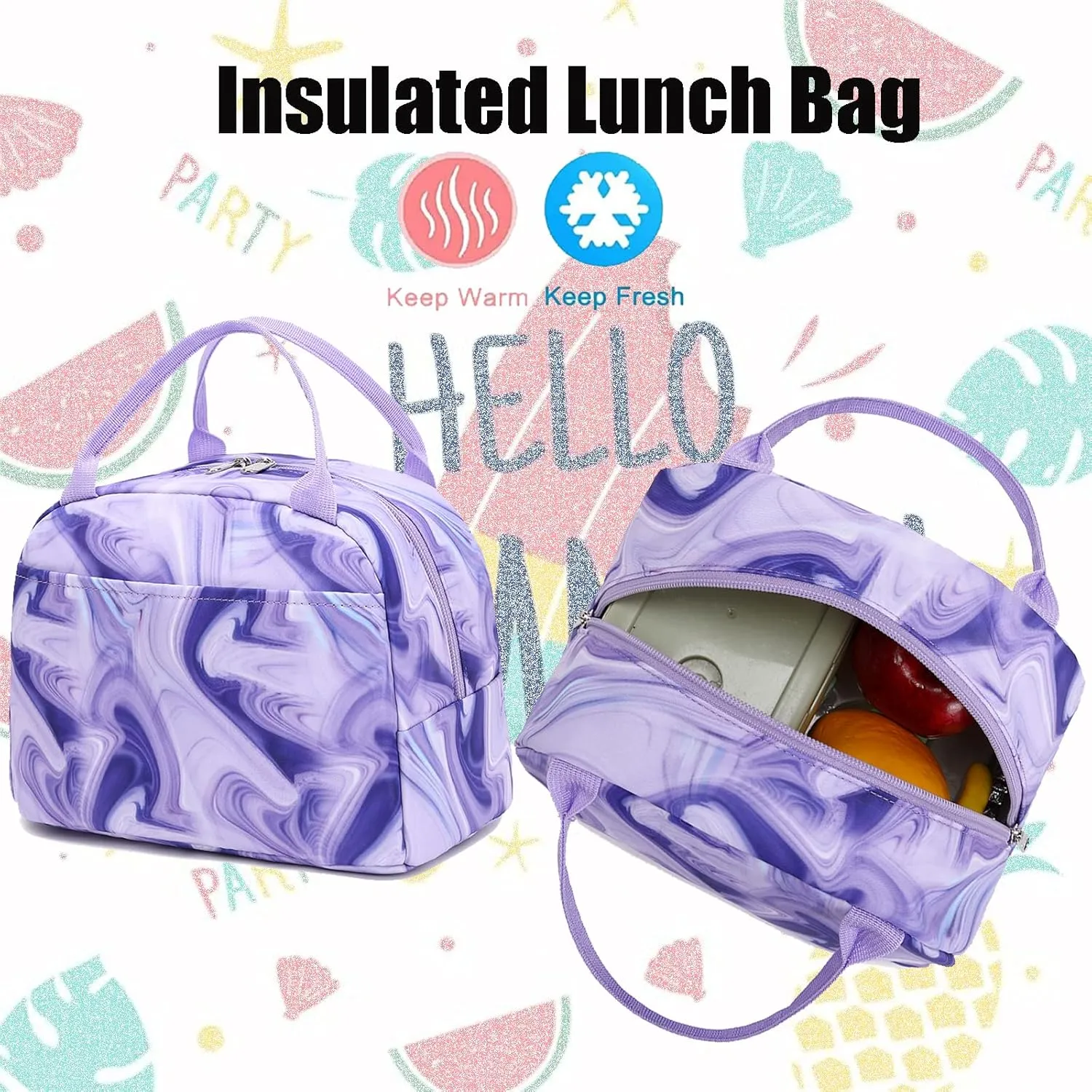 Jumpopack Backpack for Girls School Bag With Lunch Box - Kids Bookbag for Teen Girls