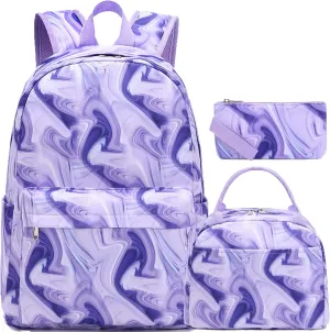 Jumpopack Backpack for Girls School Bag With Lunch Box - Kids Bookbag for Teen Girls