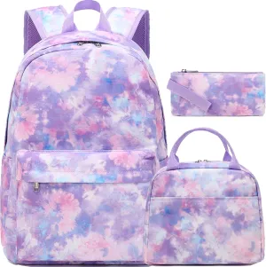 Jumpopack Backpack for Girls School Bag With Lunch Box - Kids Bookbag for Teen Girls
