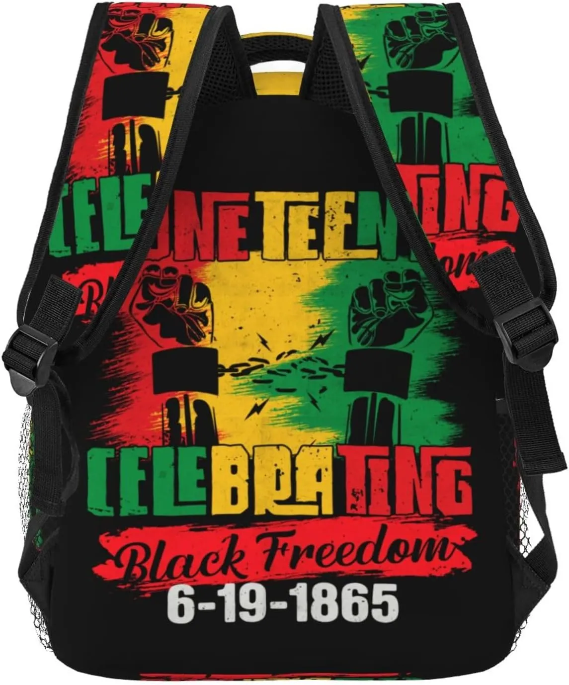 Juneteenth Celebrating Black Freedom 1865 Backpack Lightweight Laptop Backpack Casual Daypack Travel Double Shoulder Bag For Women Men
