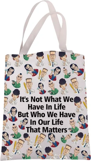 JXGZSO Scary Movie Fans Gift D Killer Movie Tote bag Horror Cartoon Character Shoulder Bag 80s Horror Movie Inspired Gift