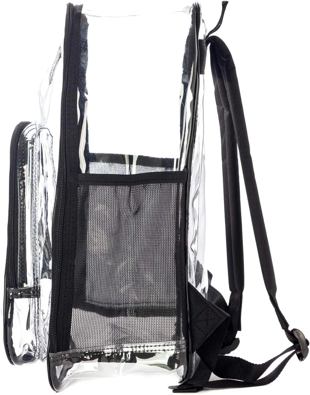 K-Cliffs Large Transparent Backpack Clear Heavy Duty School Bag Durable Student Bookbag See Through Vinyl Daypack Workbag