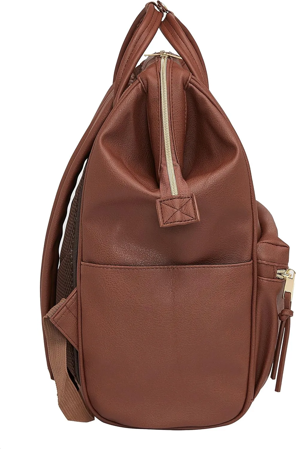 Kah&Kee Leather Backpack for Women and Men 16-inch Laptop Bag | Teacher Professional, Diaper Bag Backpack, Ideal for Work, School, Nursing, College & Travel (Brown, Large)