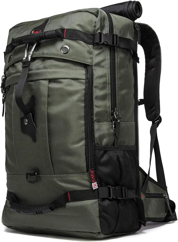 KAKA Travel Backpack, Carry On Backpack Durable Convertible Duffle Bag Fit for 15.6 Inch Laptop for Men and Women(Medium 35L)