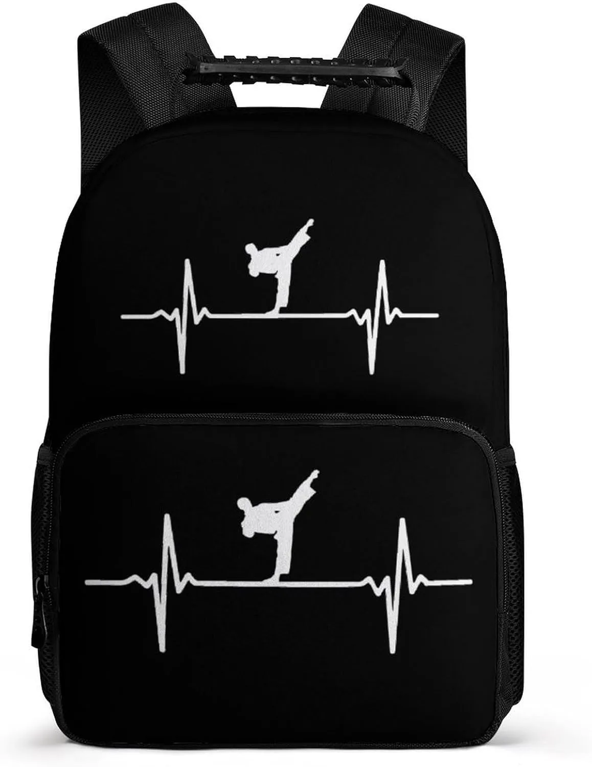 Karate Heartbeat Fashion Backpack Laptop Bag Travel Work Business Computer Back Pack Purse