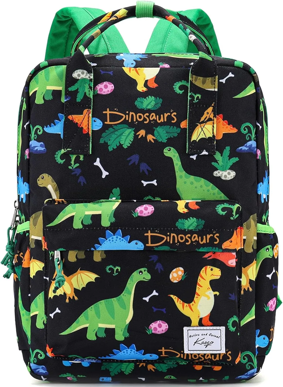 Kasqo Kids Backpack, Lightweight Toddler Backpack Children Bookbag for Preschool Kindergarten with Chest Strap