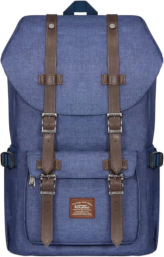 KAUKKO Travel Laptop Backpack Outdoor Rucksack Causal backpack Fits 15.6"(Oxford Blue)