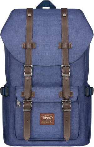 KAUKKO Travel Laptop Backpack Outdoor Rucksack Causal backpack Fits 15.6"(Oxford Blue)