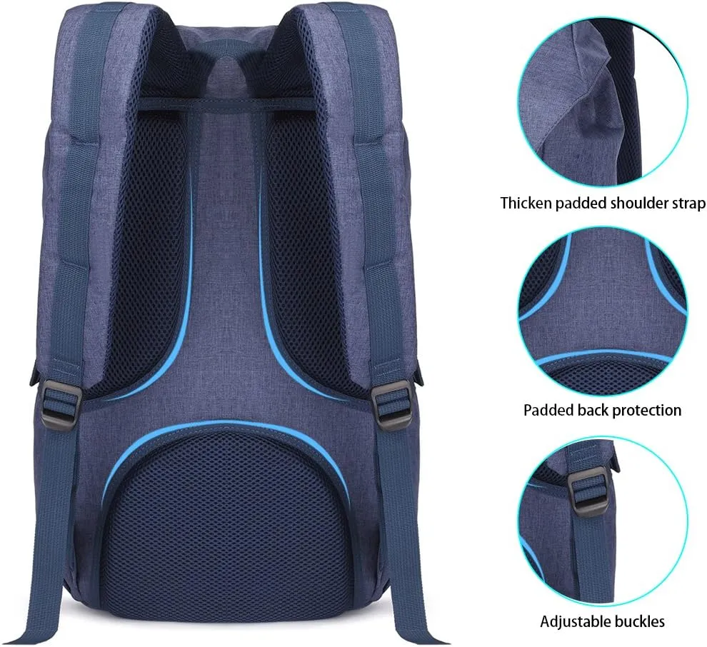 KAUKKO Travel Laptop Backpack Outdoor Rucksack Causal backpack Fits 15.6"(Oxford Blue)