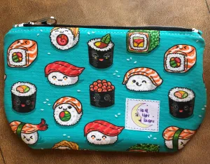 Kawaii Sushi Large zipper pouch