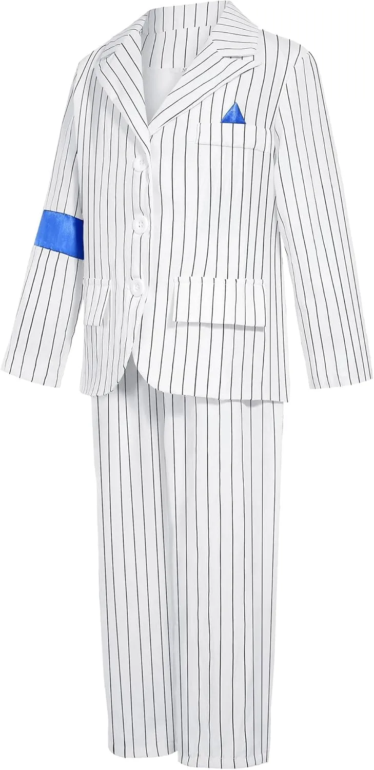 Kids Dance Star Costume Boys 80s 90s Pop Star Stage Outfits Halloween Party Dress Up