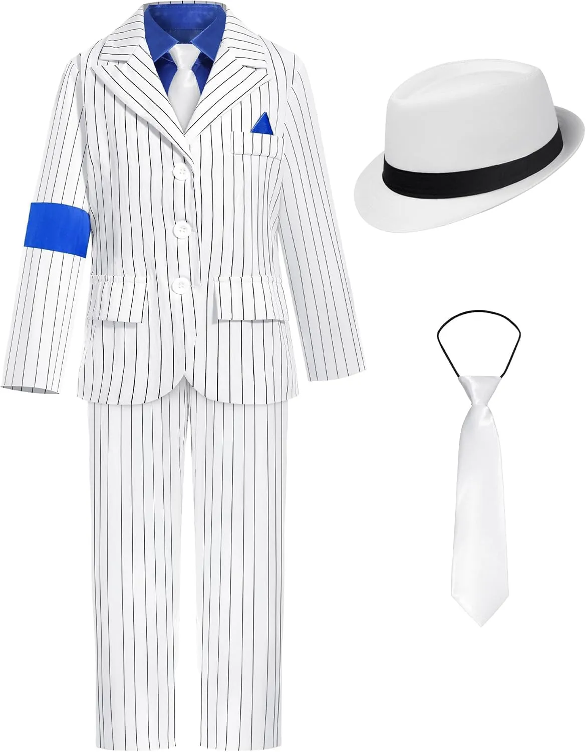 Kids Dance Star Costume Boys 80s 90s Pop Star Stage Outfits Halloween Party Dress Up
