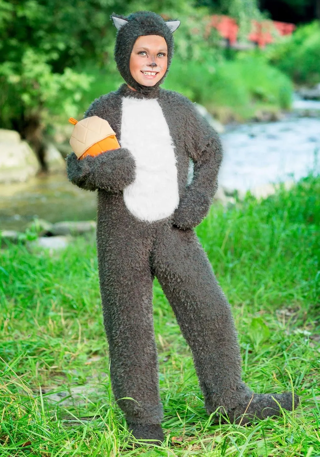 Kids Furry Squirrel Costume Funny Animal Costume for Boys and Girls