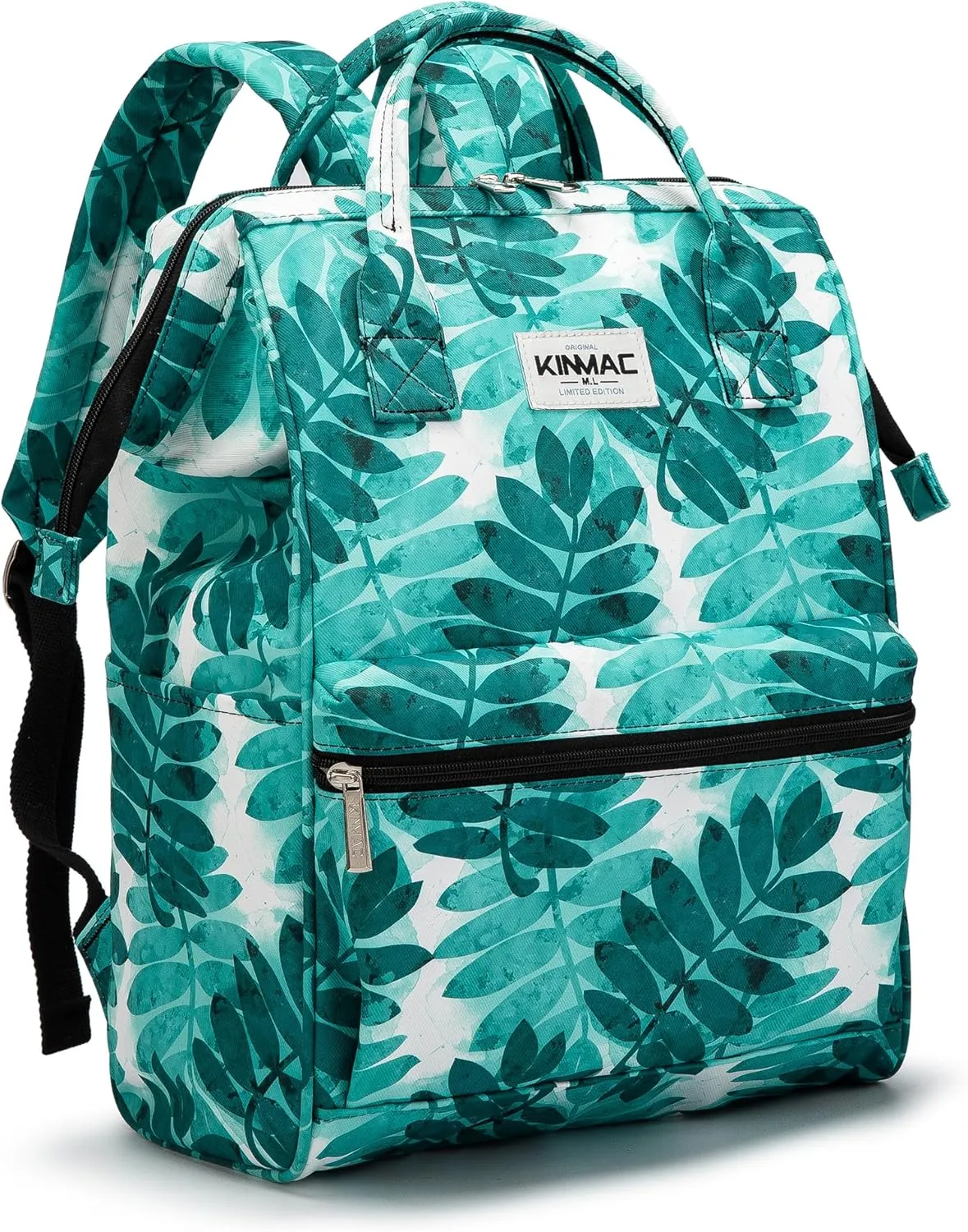 Kinmac Laptop Backpack for Women and Men, Large Capacity Travel Backpack for 15.6 inch Laptop Computer (Olive Leaf)