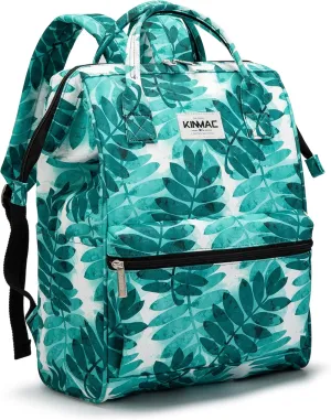 Kinmac Laptop Backpack for Women and Men, Large Capacity Travel Backpack for 15.6 inch Laptop Computer (Olive Leaf)