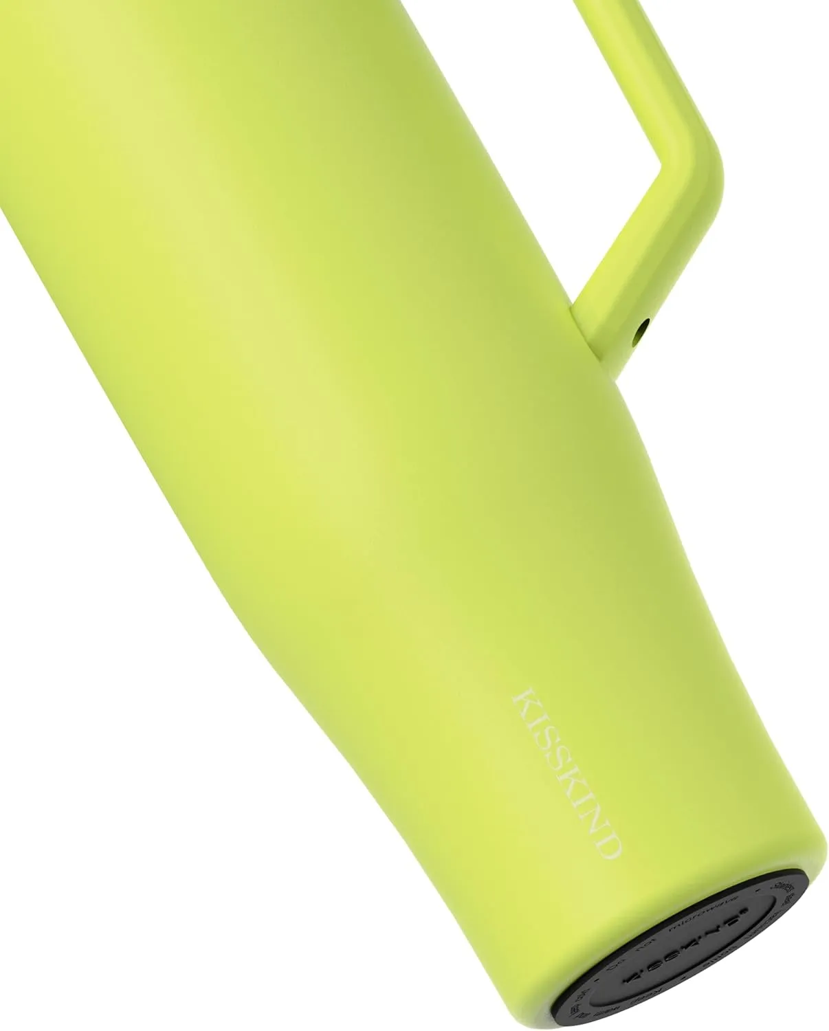KISSKIND 40 oz Tumbler with Handle and Straw | 100% Leakproof Insulated Tumbler with Lid and Straw | Stainless Steel Water Bottle | Cup Holder Friendly Base | Green Apple