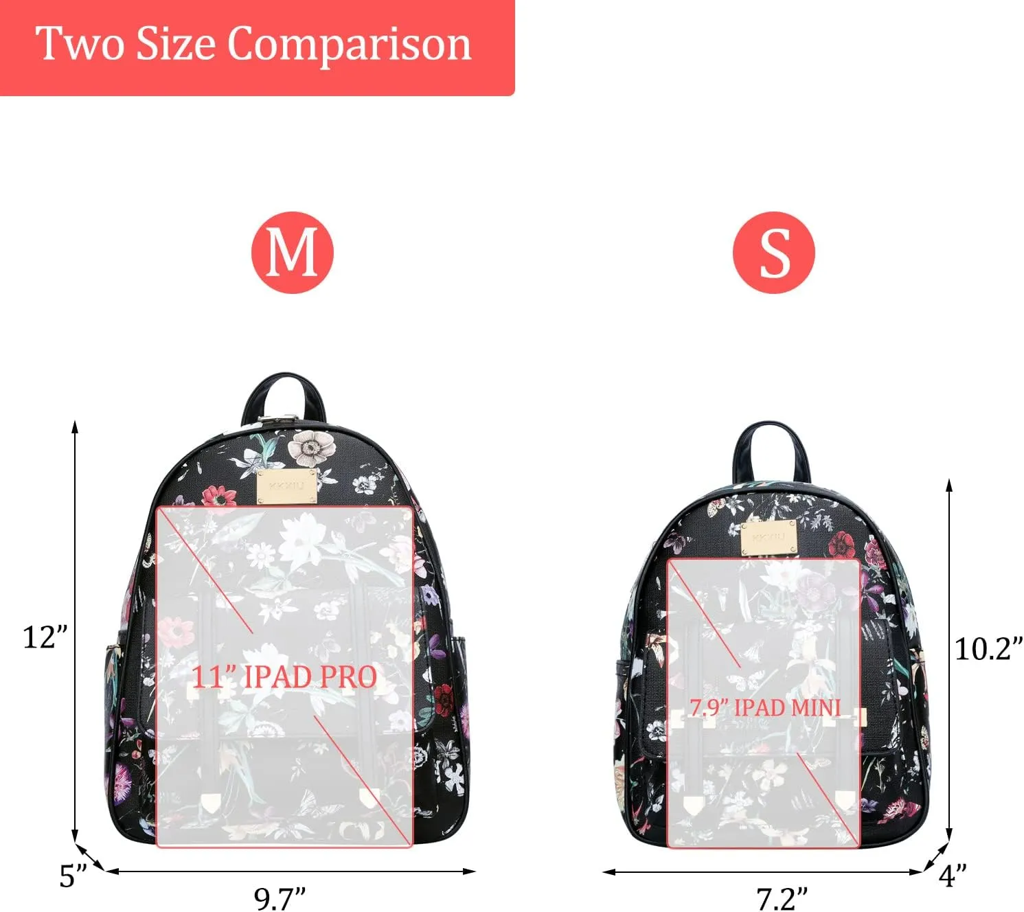 KKXIU Girls Small Backpack Purse Vegan Leather Mini Bookbag for Women Cute Teen Pompom Daypack