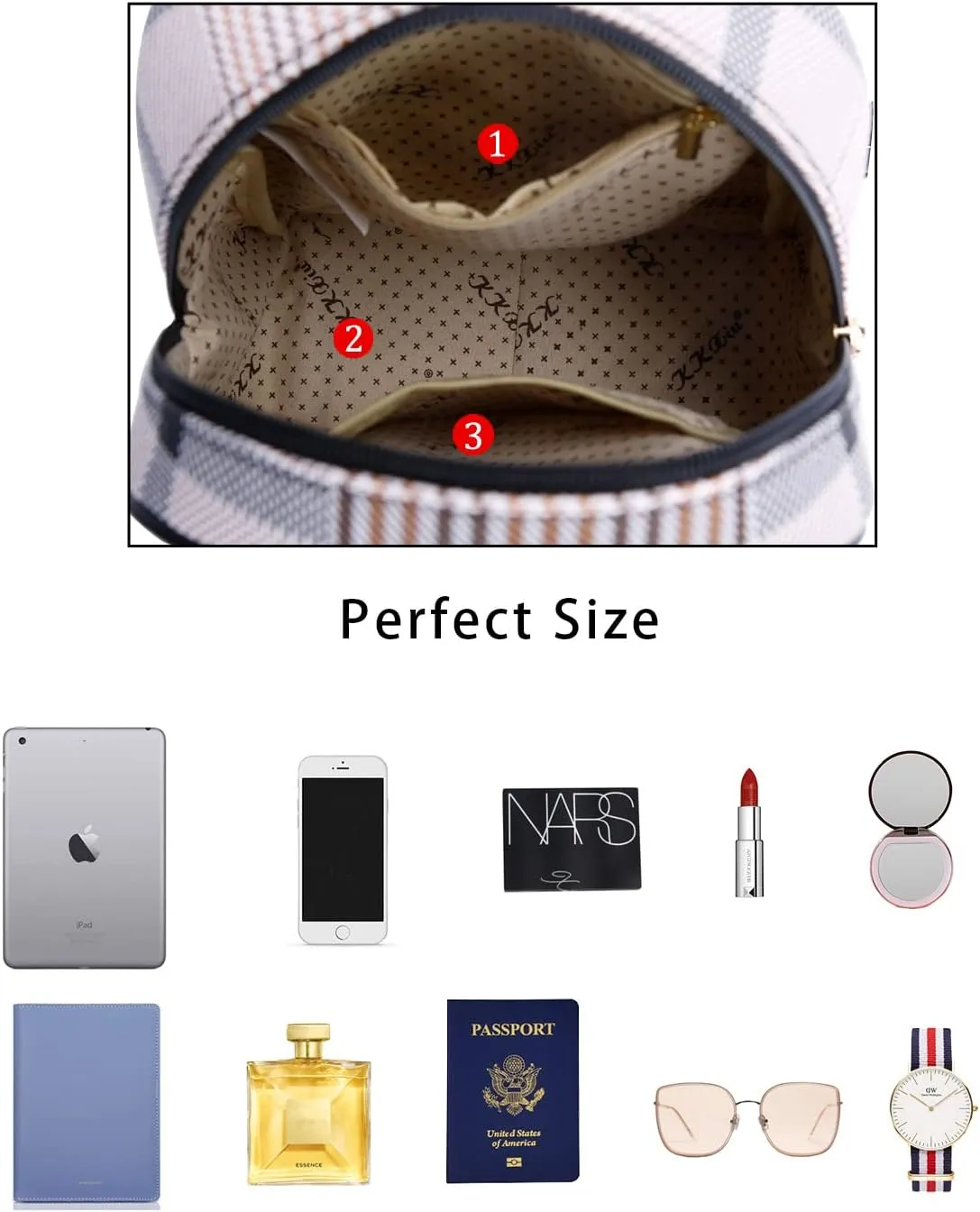 KKXIU Girls Small Backpack Purse Vegan Leather Mini Bookbag for Women Cute Teen Pompom Daypack