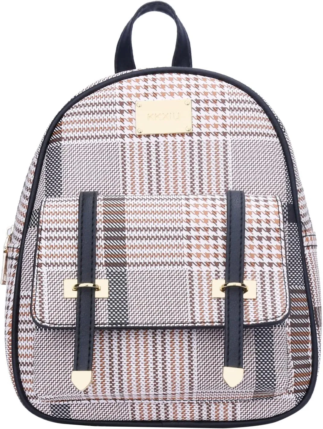 KKXIU Girls Small Backpack Purse Vegan Leather Mini Bookbag for Women Cute Teen Pompom Daypack