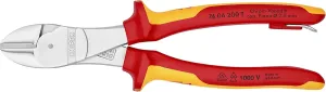Knipex 74 06 200 T High Leverage Diagonal Cut 1000V Insulated Tethered Att