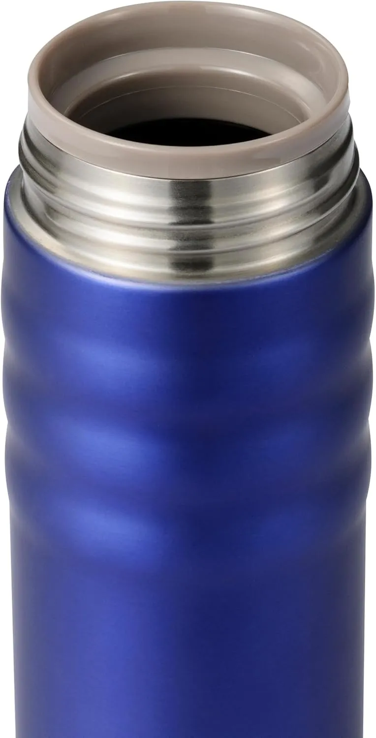 KYOCERA 17oz. Ceramic Coated Interior, Double Wall Vacuum Insulated, Stainless Steel Travel Mug-Matte Blue