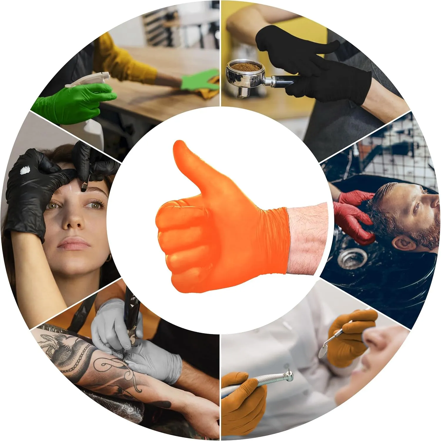 L3 Level 3 Nitrile Gloves - Professional Heavy Duty Disposable Gloves - Latex Free - Fits Snug - Box of 100
